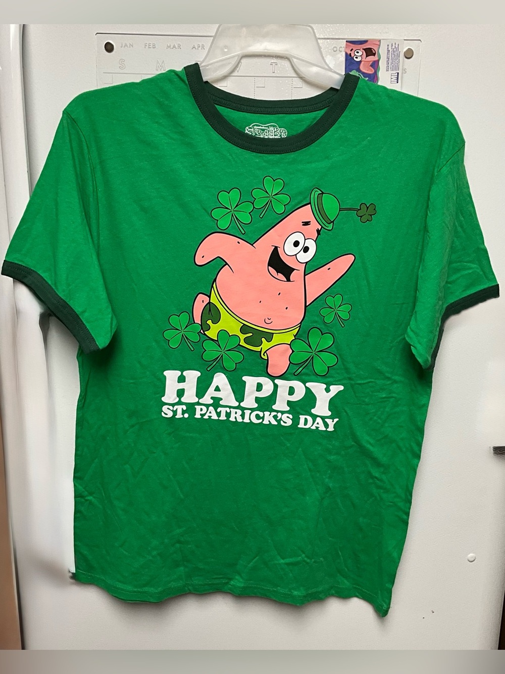 SpongeBob Squarepants Green Patrick Star St. Patrick's Day Tee
